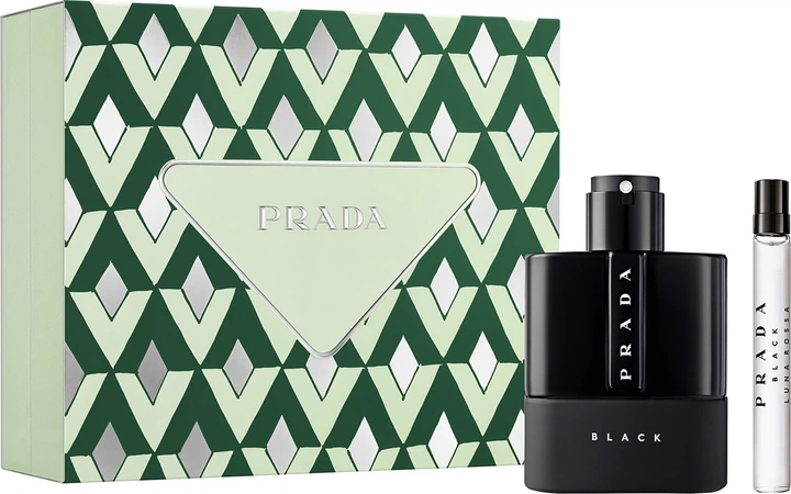 Zestaw męski Prada Luna Rossa Black Woda perfumowana 100 ml + Miniaturka Woda perfumowana 10 ml (3614274642049) - obraz 1
