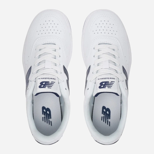 Підліткові шкіряні кросівки для хлопчика New Balance B80 GSB80WB 37.5 (5US) Білі (197968176134) (955555910566668) - Уцінка - зображення 4