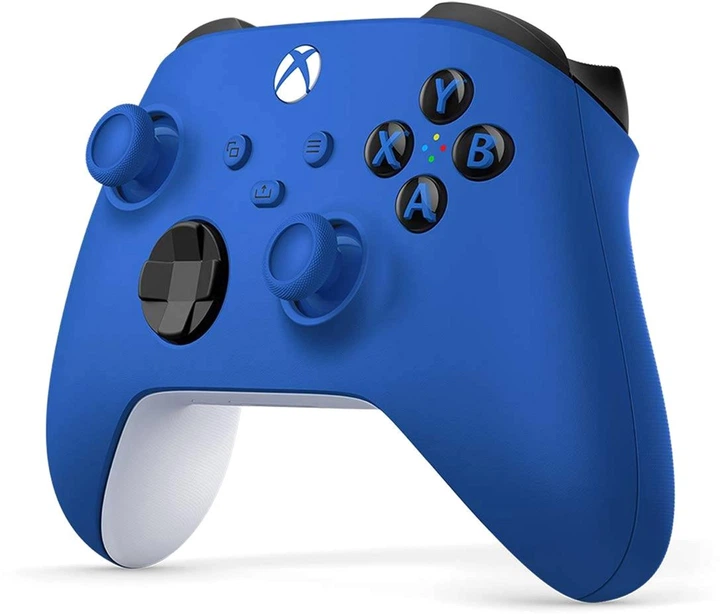 Kontroler bezprzewodowy Microsoft Xbox Shock Blue (QAU-00009) (09VX0370216439) - Outlet - obraz 3