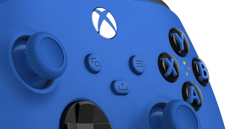 Kontroler bezprzewodowy Microsoft Xbox Shock Blue (QAU-00009) (09VX0370216439) - Outlet - obraz 5