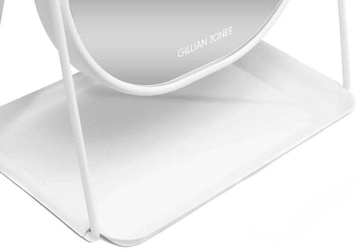 Lusterko kosmetyczne Gillian Jones Table Mirror With Tray White (5713982011463) (955555908965385) - Outlet - obraz 3