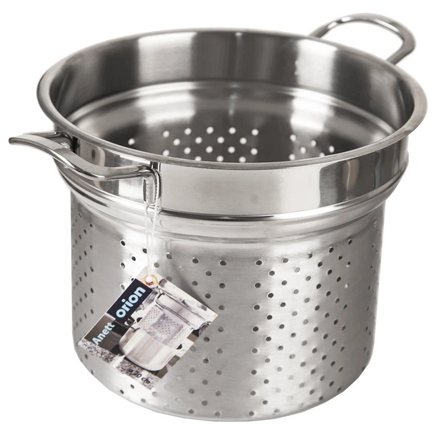 Друшляк для макаронів Orion ANETT сталевий 24 см 8 л (8592381180775) - зображення 5