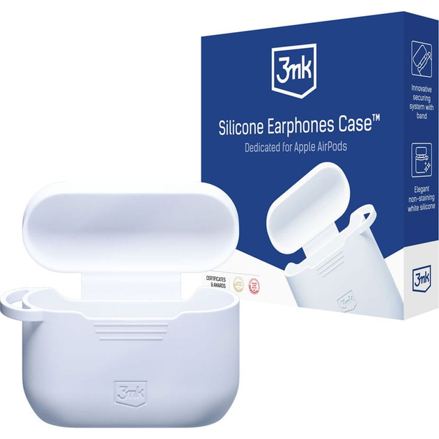 Etui 3MK Silicon do AirPods Pro White (5903108542319) - obraz 4
