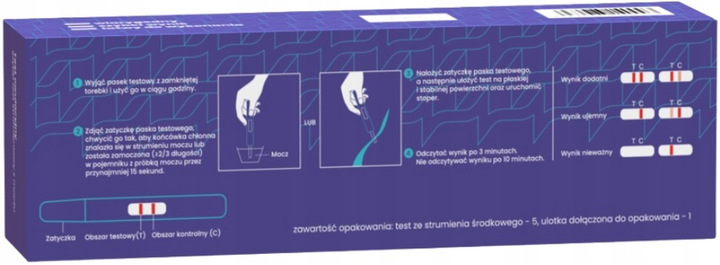 Test owulacji Sam Się Zbadaj strumieniowy z moczu 5 szt (6936983140003) - obraz 2