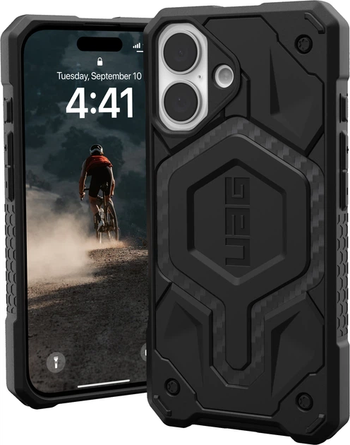 Панель UAG Monarch Pro Magsafe для Apple iPhone 16 Carbon Fiber (AW82-0C5) - зображення 4