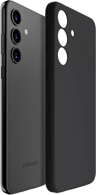 Панель 3MK Silicone для Samsung Galaxy S24 Black (5903108547918) - зображення 1
