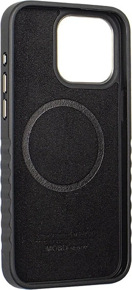 Панель Audi Genuine Leather MagSafe для Apple iPhone 15 Pro Max Black-Red (AU-TPUPCMIP15PM-R8/D3-RD) - зображення 8