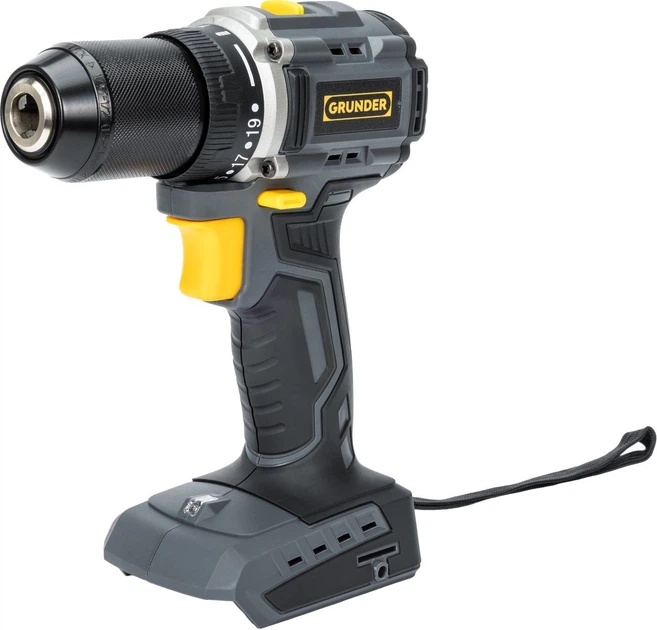 Akumulatorowa wiertarko-wkrętarka Grunder + szlifierka kątowa + 2 x akumulatory z ładowarką (CD-B0A18+AG-B0118E) - obraz 2