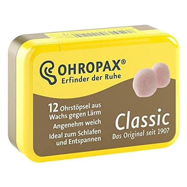 Восковые беруши для сна Ohropax 12 штук (SNR) 22 дБ - Фото 2 Восковые беруши для сна Ohropax 12 штук (SNR) 22 дБ - изображение 2