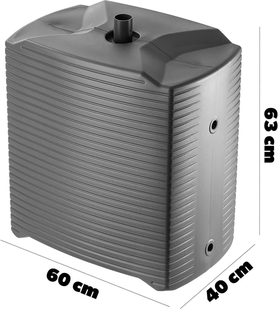 Zbiornik na deszczówkę Kadax Signa 125L Antracytowy - obraz 3