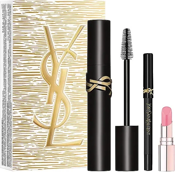 Zestaw kosmetyków do makijażu Yves Saint Laurent Lash Clash Tusz do rzęs 8 ml + Kredka do oczu 0.8 g + Szminka 1.3 g  (3614274643312) - obraz 1