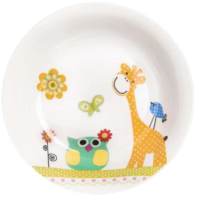Сніданковий набір Orion Жирафа порцеляновий дитячий 3-елементний (8592381146481) - зображення 4