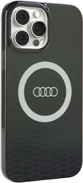 Etui Audi IML Big Logo MagSafe do Apple iPhone 13 Pro/13 Black (AU-IMLMIP13P-Q5/D2-BK) - obraz 3