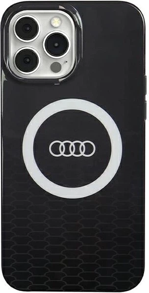 Etui Audi IML Big Logo MagSafe do Apple iPhone 13 Pro Max Black (AU-IMLMIP13PM-Q5/D2-BK) - obraz 1