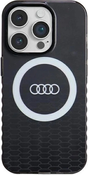 Панель Audi IML Big Logo MagSafe для Apple iPhone 14 Pro Black (AU-IMLMIP14P-Q5/D2-BK) - зображення 1