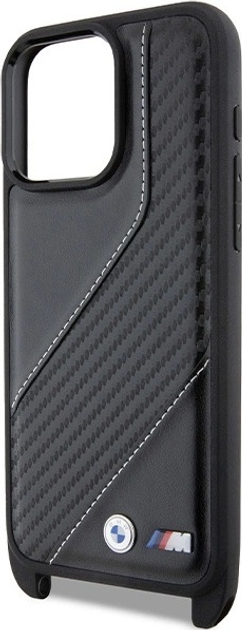 Панель BMW M Edition Carbon Stripe & Strap для Apple iPhone 15 Pro Black (BMHCP15L23PSCCK) - зображення 5