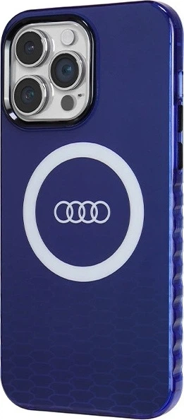 Etui Audi IML Big Logo MagSafe do Apple iPhone 14 Pro Max Navy Blue (AU-IMLMIP14PM-Q5/D2-BE) - obraz 2