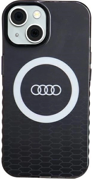 Etui Audi IML Big Logo MagSafe do Apple iPhone 15/14/13 Black (AU-IMLMIP15-Q5/D2-BK) - obraz 1