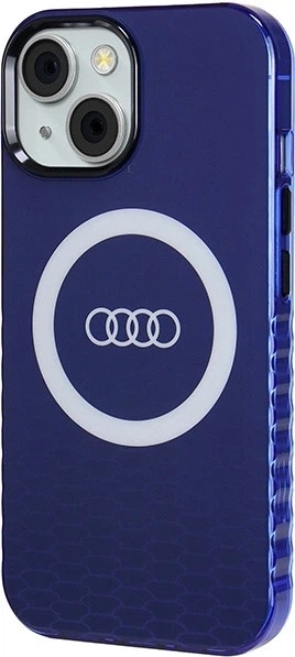 Etui Audi IML Big Logo MagSafe do Apple iPhone 15/14/13 Navy Blue (AU-IMLMIP15-Q5/D2-BE) - obraz 2