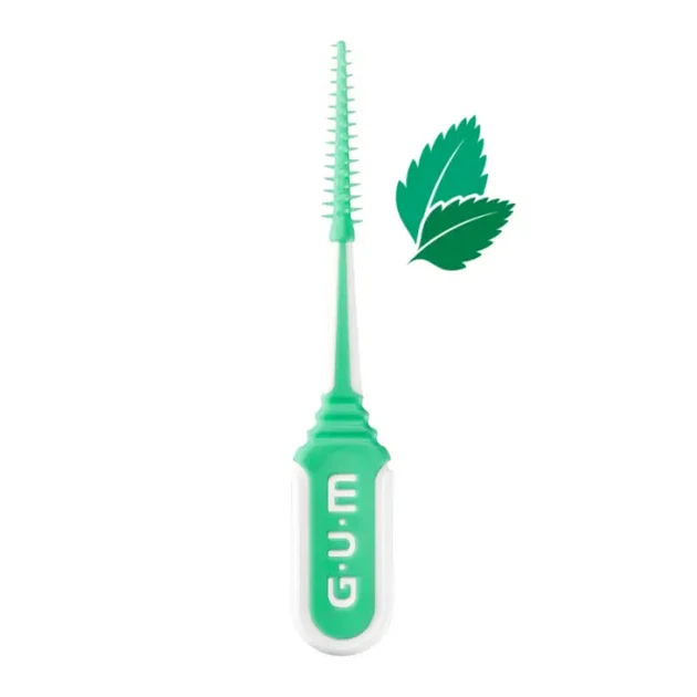 GUM Soft-Picks Minty size M, 40 шт. м'які міжзубні щітки для дбайливого чищення проміжків між зубами, м'ятні - зображення 3