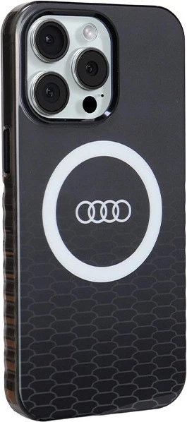 Панель Audi IML Big Logo MagSafe для Apple iPhone 15 Pro Max Black (AU-IMLMIP15PM-Q5/D2-BK) - зображення 3