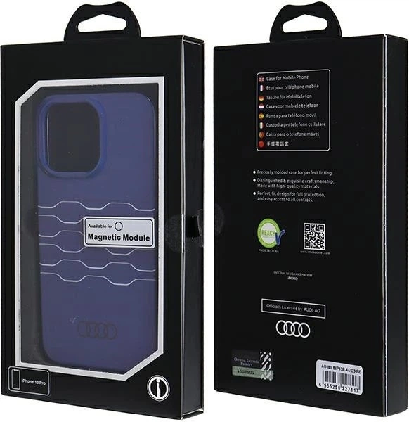 Etui Audi IML MagSafe do Apple iPhone 13 Pro/13 Navy Blue (AU-IMLMIP13P-A6/D3-BE) - obraz 4