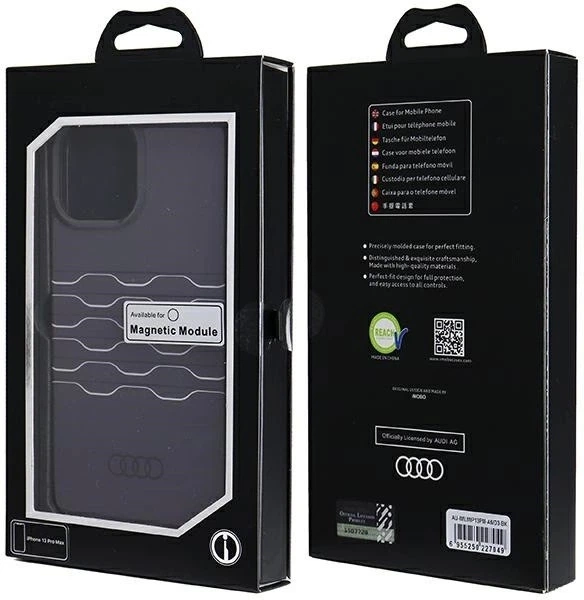 Etui Audi IML MagSafe do Apple iPhone 13 Pro Max Black (AU-IMLMIP13PM-A6/D3-BK) - obraz 7