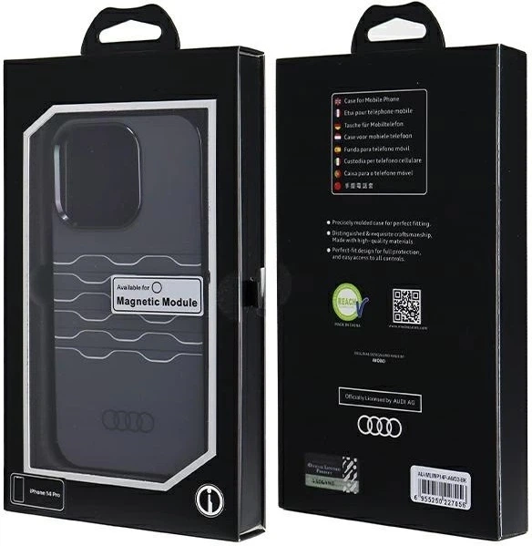 Etui Audi IML MagSafe do Apple iPhone 14 Pro Black (AU-IMLMIP14P-A6/D3-BK) - obraz 7