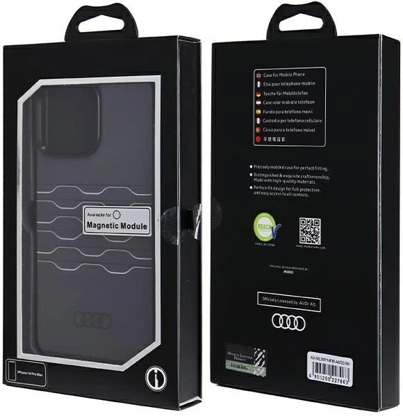 Etui Audi IML MagSafe do Apple iPhone 14 Pro Max Black (AU-IMLMIP14PM-A6/D3-BK) - obraz 7