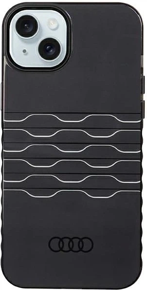 Etui Audi IML MagSafe do Apple iPhone 15 Plus/14 Plus Black (AU-IMLMIP15M-A6/D3-BK) - obraz 1