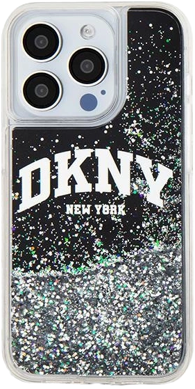 Etui DKNY Liquid Glitter Big Logo do Apple iPhone 14 Pro Black (3666339270735) - obraz 3