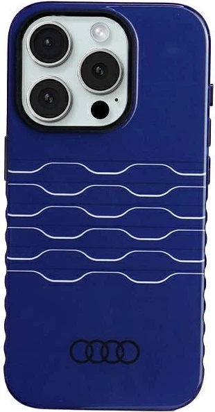 Панель Audi IML MagSafe для Apple iPhone 15 Pro Navy Blue (AU-IMLMIP15P-A6/D3-BE) - зображення 1