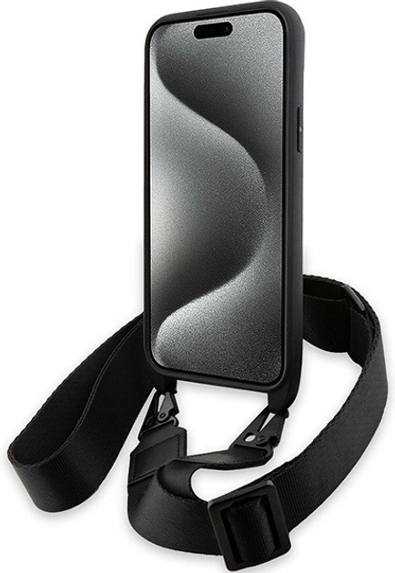 Панель BMW M Edition Carbon Stripe & Strap для Apple iPhone 15/14/13 Black (BMHCP15S23PSCCK) - зображення 4