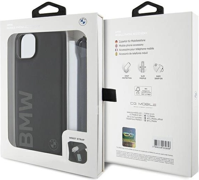 Панель BMW Signature Leather Wordmark Cord для Apple iPhone 15/14/13 Black (BMHCP15S23RMRLK) - зображення 7