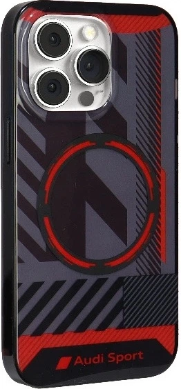 Etui Audi IML Sport MagSafe do Apple iPhone 13 Pro/13 Black (AU-IMLMIP13P-RSQ/D2-BK) - obraz 3