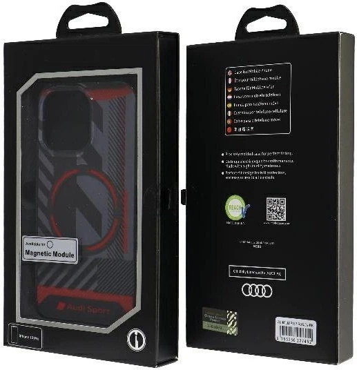 Etui Audi IML Sport MagSafe do Apple iPhone 13 Pro/13 Black (AU-IMLMIP13P-RSQ/D2-BK) - obraz 7