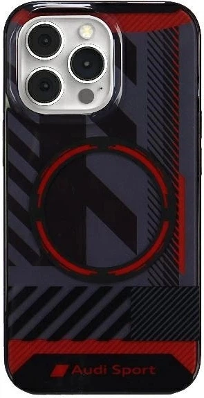 Etui Audi IML Sport MagSafe do Apple iPhone 13 Pro Max Black (AU-IMLMIP13PM-RSQ/D2-BK) - obraz 1