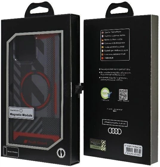 Etui Audi IML Sport MagSafe do Apple iPhone 13 Pro Max Black (AU-IMLMIP13PM-RSQ/D2-BK) - obraz 7