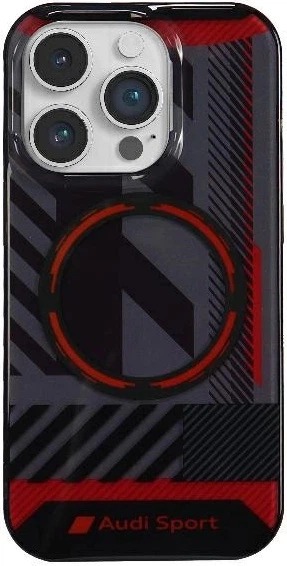 Etui Audi IML Sport MagSafe do Apple iPhone 14 Pro Black (AU-IMLMIP14P-RSQ/D2-BK) - obraz 1