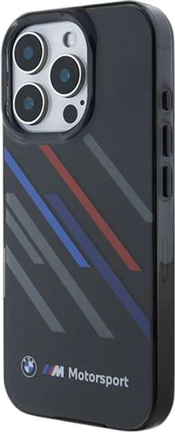 Панель BMW Motosport IML Random Stripes для Apple iPhone 16 Pro Black (BMHCP16L23HTRAK) - зображення 2