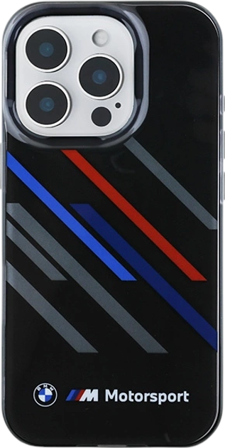 Панель BMW Motosport IML Random Stripes для Apple iPhone 16 Pro Black (BMHCP16L23HTRAK) - зображення 3