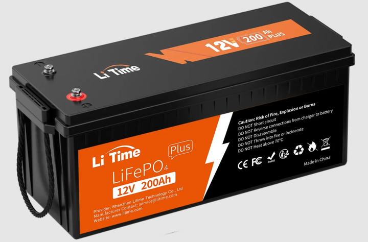 Аккумулятор для ИБП LiTime 12В 200А·ч Lifepo4 PLUS, BMS - 200 А