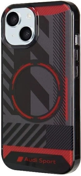 Etui Audi IML Sport MagSafe do Apple iPhone 15 Plus/14 Plus Black (AU-IMLMIP15M-RSQ/D2-BK) - obraz 2