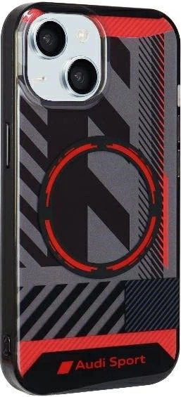 Etui Audi IML Sport MagSafe do Apple iPhone 15 Plus/14 Plus Black (AU-IMLMIP15M-RSQ/D2-BK) - obraz 3