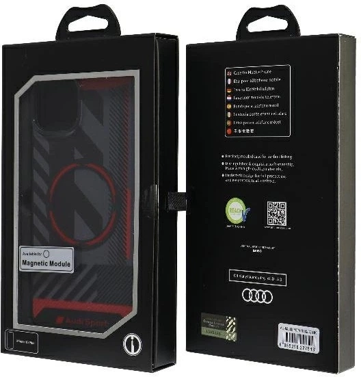 Etui Audi IML Sport MagSafe do Apple iPhone 15 Plus/14 Plus Black (AU-IMLMIP15M-RSQ/D2-BK) - obraz 7