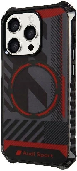 Панель Audi IML Sport MagSafe для Apple iPhone 15 Pro Black (AU-IMLMIP15P-RSQ/D2-BK) - зображення 2