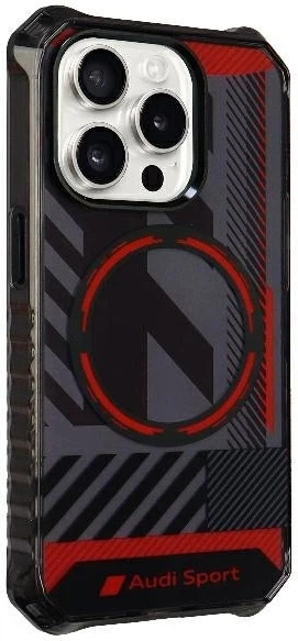 Etui Audi IML Sport MagSafe do Apple iPhone 15 Pro Max Black (AU-IMLMIP15PM-RSQ/D2-BK) - obraz 3