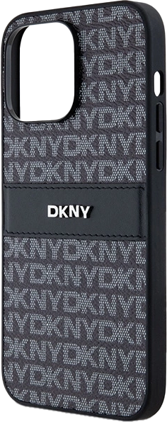 Панель DKNY Leather Mono Stripe & Metal Logo для Apple iPhone 14 Pro Black (3666339260378) - зображення 6