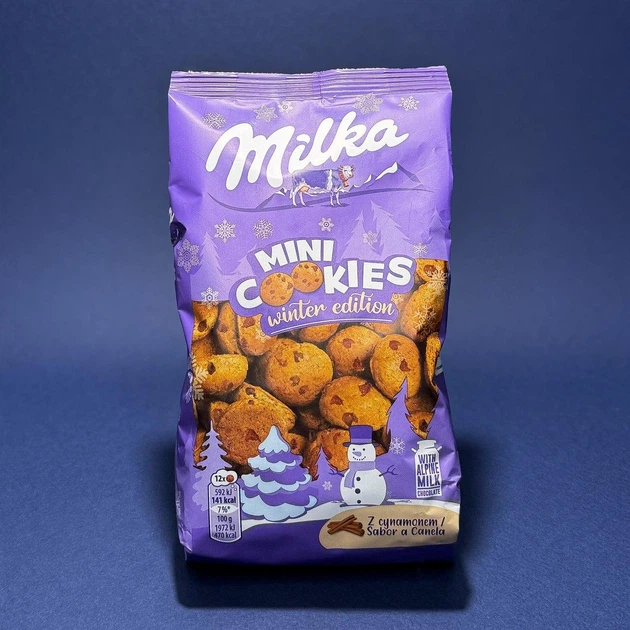 Печиво Milka Mini Cookies Cinnamon Winter Edition 250 г – ROZETKA