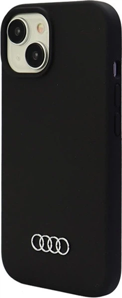 Etui Audi Silicone Case do Apple iPhone 15/14/13 Black (AU-LSRIP15-Q3/D1-BK) - obraz 2